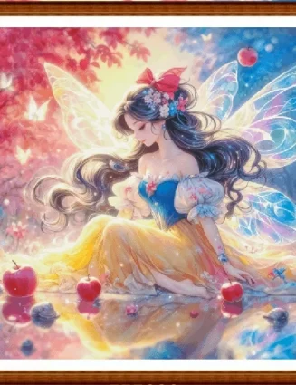 Beautiful Girl 14CT 16CT Printed On Canvas Cross Stitch DIY Set Chinese Pattern Kit Home Needlework Embroidery 193 Colors